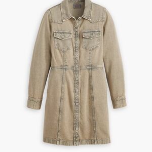 Levi's Tan Denim Mini Dress